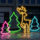 Комплект светодиодного НЕОНа Apeyron 220В, 6Вт/м, RGB, smd5050, 80д/м, 10*18мм, 10м, IP65 (контроллер, заглушка, крепеж - 10шт) 10-108