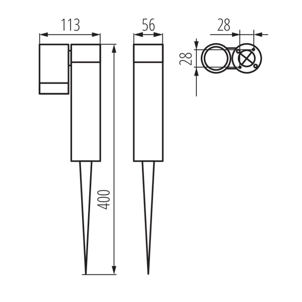 Грунтовый светильник Kanlux USTI SP 1X7 GR 36561 Грунтовый светильник Kanlux USTI SP 1X7 GR 36561