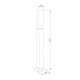 Ландшафтный светодиодный светильник Elektrostandarda 1537 TECHNO LED 3000K чёрный a072069