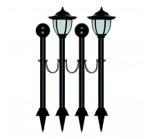 Светильник на солнечных батареях Uniel Фонари USL-S-181/PT720 Lantern Set02 UL-00003132