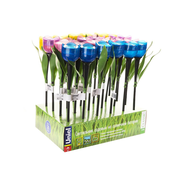 Светильник на солнечных батареях Uniel Promo USL-C-452/PT305 Yellow Tulip UL-00004277 Светильник на солнечных батареях Uniel Promo USL-C-452/PT305 Yellow Tulip UL-00004277