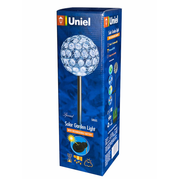 Светильник на солнечных батареях Uniel USL-S-064/MT730 Sirius 08964 Светильник на солнечных батареях Uniel USL-S-064/MT730 Sirius 08964