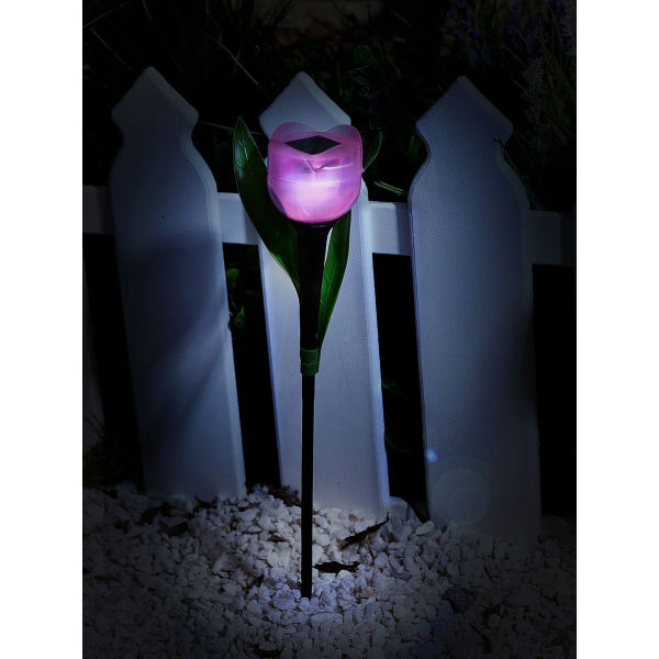 Светильник на солнечных батареях Uniel Promo USL-C-451/PT305 Pink Tulip UL-00004276