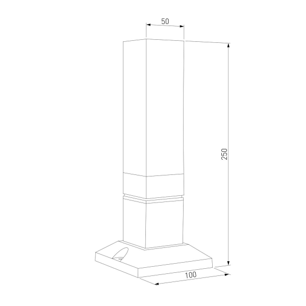Ландшафтный светодиодный светильник Elektrostandarda 1536 TECHNO LED 3000K чёрный 072068