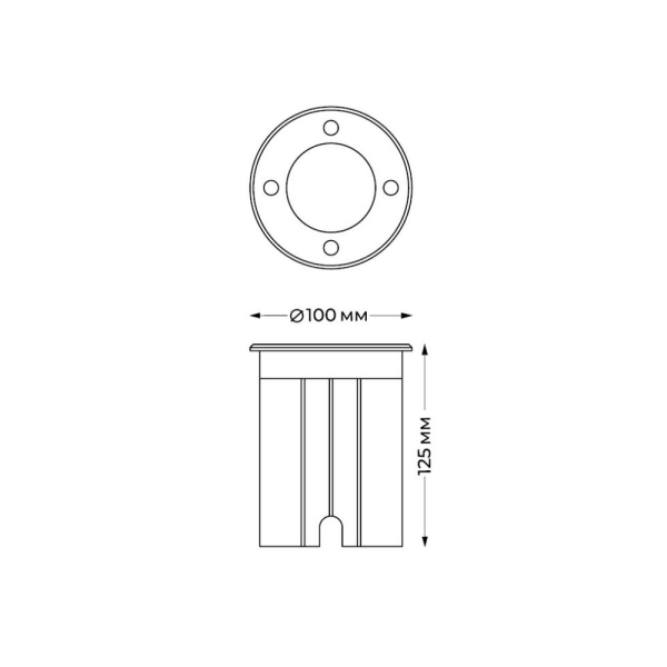 Грунтовый светильник Italline IT8308