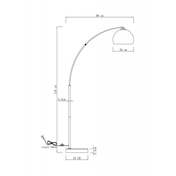 Торшер Moderli Arco V10993-F Торшер Moderli Arco V10993-F