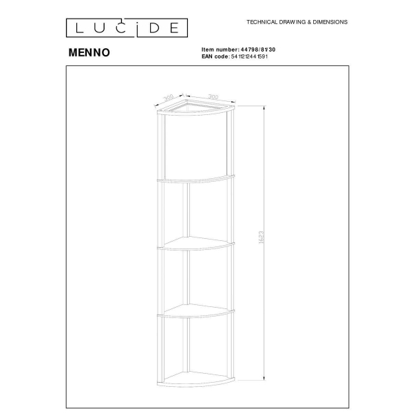 Торшер Lucide Menno 44798/81/30 Торшер Lucide Menno 44798/81/30