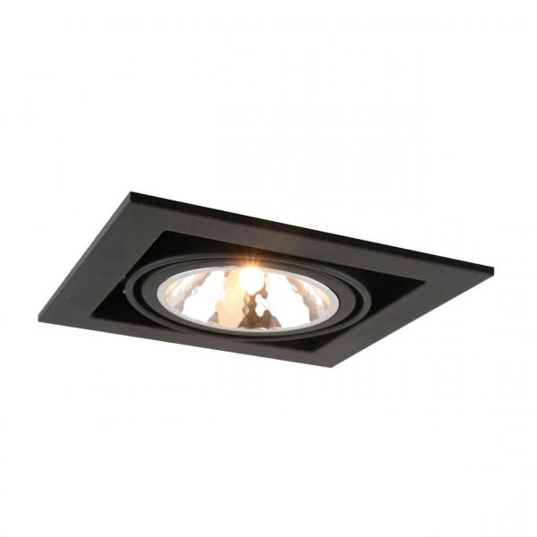 Встраиваемый светильник Arte Lamp Cardani Semplice A5949PL-1BK Встраиваемый светильник Arte Lamp Cardani Semplice A5949PL-1BK