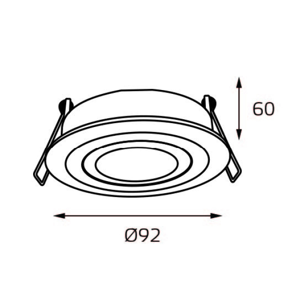 Встраиваемый светильник Italline M02-026019 white