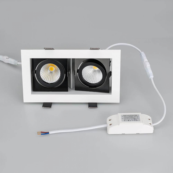 Встраиваемый светодиодный светильник Arlight CL-Kardan-S180x102-2x9W Day 024129 Встраиваемый светодиодный светильник Arlight CL-Kardan-S180x102-2x9W Day 024129