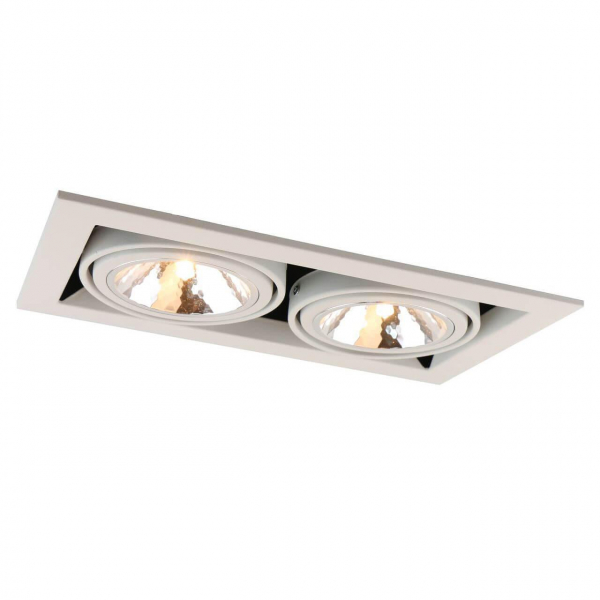 Встраиваемый светильник Arte Lamp Cardani Semplice A5949PL-2WH Встраиваемый светильник Arte Lamp Cardani Semplice A5949PL-2WH