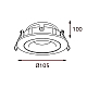Встраиваемый светильник Italline M02-026029 white