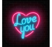 Картина на холсте с LED подсветкой Love You Innova FP00283, 40*40 см (6/162) Б0040132