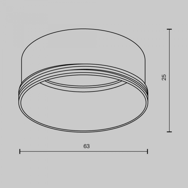 Кольцо декоративное Maytoni Technical Focus RingL-20-W Кольцо декоративное Maytoni Technical Focus RingL-20-W