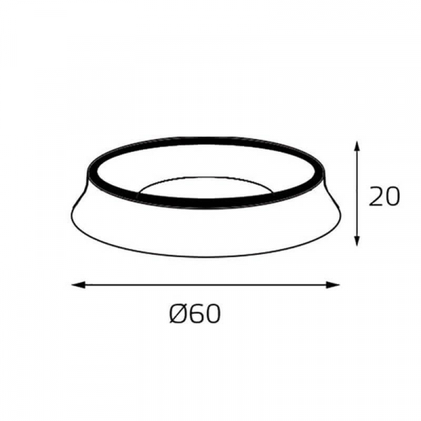 Кольцо декоративное Italline M03-046 ring black
