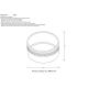 Декоративное кольцо Crystal Lux CLT Ring 013 BL