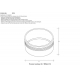 Декоративное кольцо Crystal Lux CLT Ring 013 GO