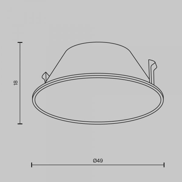 Декоративная рамка-отражатель Maytoni Technical Wise Ring057-7-GF Декоративная рамка-отражатель Maytoni Technical Wise Ring057-7-GF
