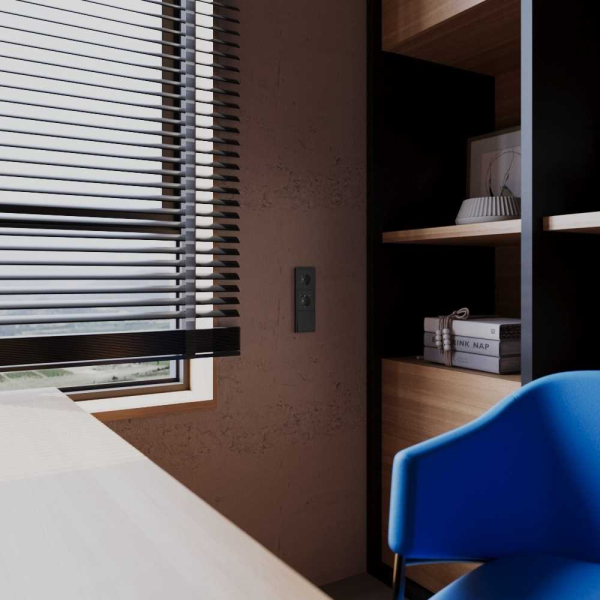 Клавиша для выключателя/переключателя одноклавишного, S70 Metal (антрацит) Voltum VLSM000112