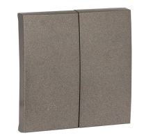 Валенсия лицевая панель выключателя 2-кл. проходного 10А графит EKF PROxima ESV10-L-027-60