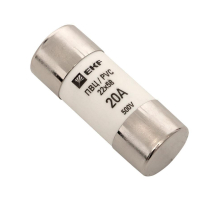 Плавкая вставка цилиндрическая ПВЦ (22х58) 20А EKF PROxima pvc-22x58-20