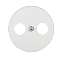 Накладка LK Studio розетки TV+FM, 2 отверстия (белый) Vintage 885204-1