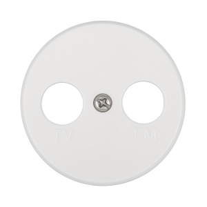 Накладка LK Studio розетки TV+FM, 2 отверстия (белый) Vintage 885204-1