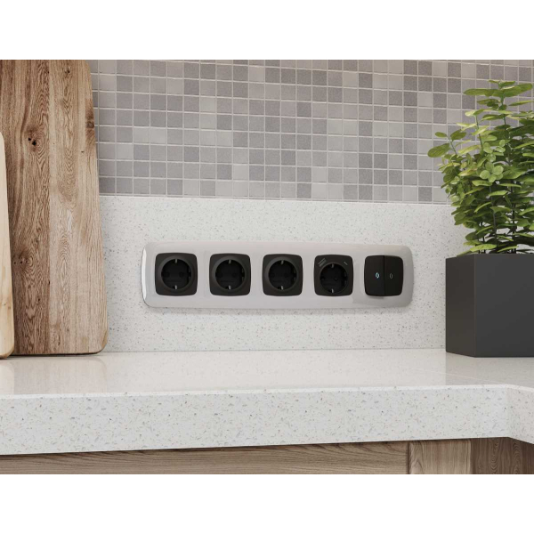 Лицевая панель розетки AMBRELLA VOLT OP8100