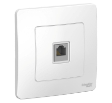 Розетка телефонная RJ11 Systeme Electric Blanca белая BLNIS011001