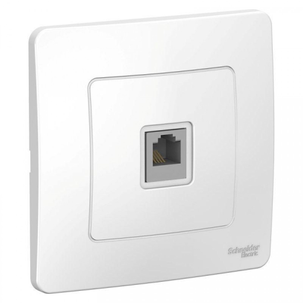 Розетка телефонная RJ11 Systeme Electric Blanca белая BLNIS011001 Розетка телефонная RJ11 Systeme Electric Blanca белая BLNIS011001