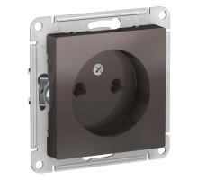 Розетка 2К Systeme Electric AtlasDesign 16A 250V мокко ATN000641