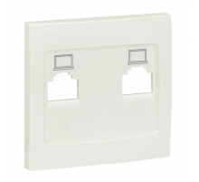 Валенсия лицевая панель розетки RJ-45 2-местная жемчуг EKF PROxima ESK02-L-035-50