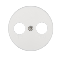 Накладка LK Studio розетки TV+FM, 2 отверстия (белый) Vintage 885204-1