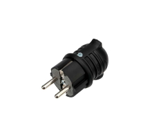 Вилка угловая влагозащищенная, с/з, 16 А, IP44 каучук REXANT 111-003