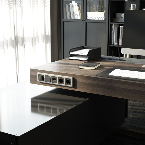 Накладка для розетки USB Werkel графит матовый W1179564 4690389194450