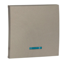 Валенсия лицевая панель выключателя 1-кл. с индикатором 10А кашемир EKF PROxima ESV10-L-121-40