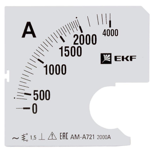 Шкала сменная для A721 2000/5А-1,5 EKF PROxima s-a721-2000