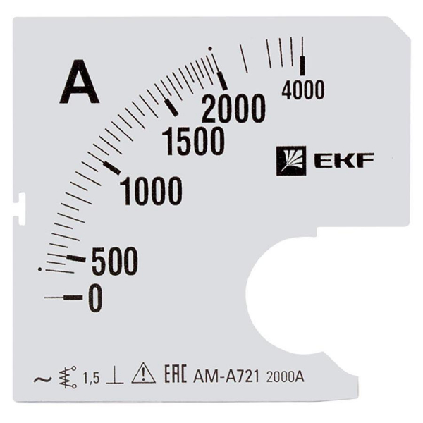 Шкала сменная для A721 2000/5А-1,5 EKF PROxima s-a721-2000 Шкала сменная для A721 2000/5А-1,5 EKF PROxima s-a721-2000