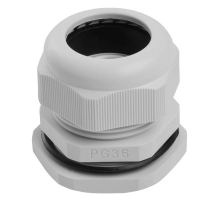 Сальник PG36 диаметр проводника 22-32 мм STEKKER, IP54, серый (DIY упаковка 1 шт) (без мембраны)