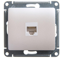 Розетка компьютерная RJ45 Systeme Electric Glossa 5e кат UTP перламутр GSL000681K