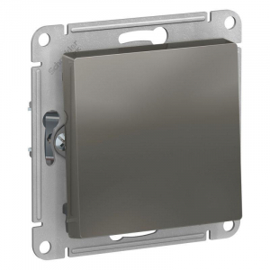Выключатель одноклавишный Systeme Electric AtlasDesign 10A 250V сталь ATN000911