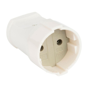 Гнездо штепсельное б/з бел. 10А 250В EKF PROxima ASG10-10