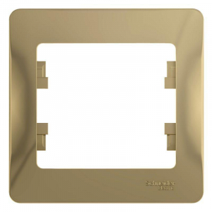 Рамка 1-постовая Systeme Electric Glossa титан GSL000401
