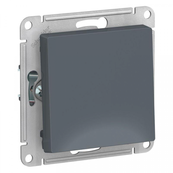 Выключатель одноклавишный Systeme Electric AtlasDesign 10A 250V грифель ATN000711 Выключатель одноклавишный Systeme Electric AtlasDesign 10A 250V грифель ATN000711