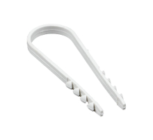 Дюбель-хомут для круглого кабеля (19-25мм) белый (50шт.) EKF PROxima plc-ncs50-19x25w