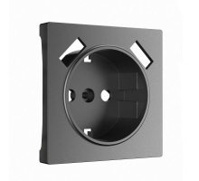 Накладка для розетки USB Werkel графит матовый W1179564 4690389194450