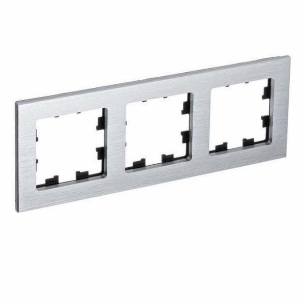 Рамка 3-постовая Systeme Electric AtlasDesign Nature серебро ATN312103 Рамка 3-постовая Systeme Electric AtlasDesign Nature серебро ATN312103