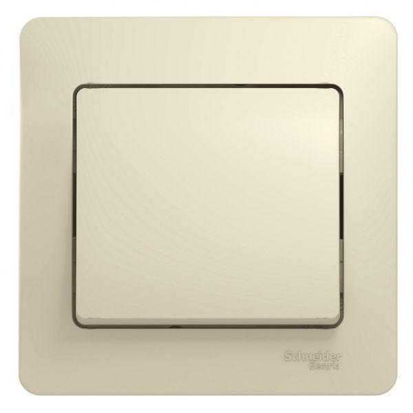 Выключатель одноклавишный Systeme Electric Glossa 10A 250V бежевый GSL000212 Выключатель одноклавишный Systeme Electric Glossa 10A 250V бежевый GSL000212