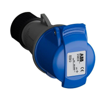 Розетка кабельная EasySafe 216EC6,16А,2P+E,IP44,6ч 2CMA102003R1000