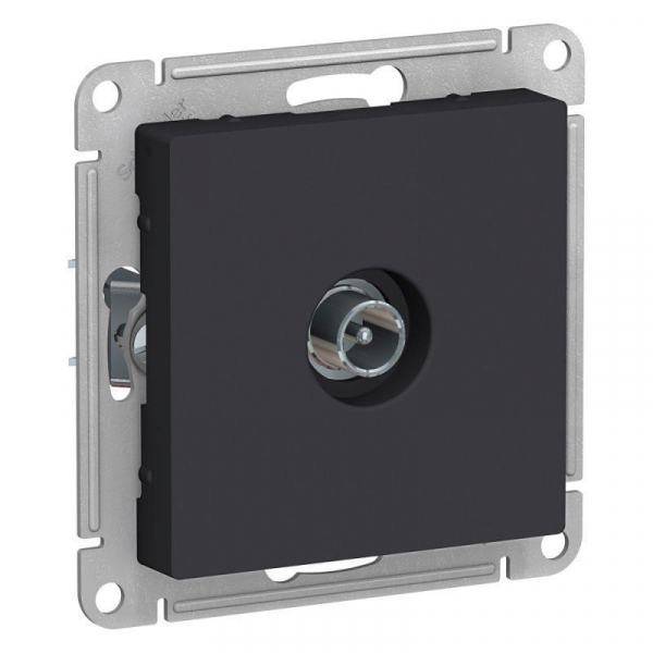 ТВ-розетка оконечная Systeme Electric AtlasDesign карбон ATN001091 ТВ-розетка оконечная Systeme Electric AtlasDesign карбон ATN001091